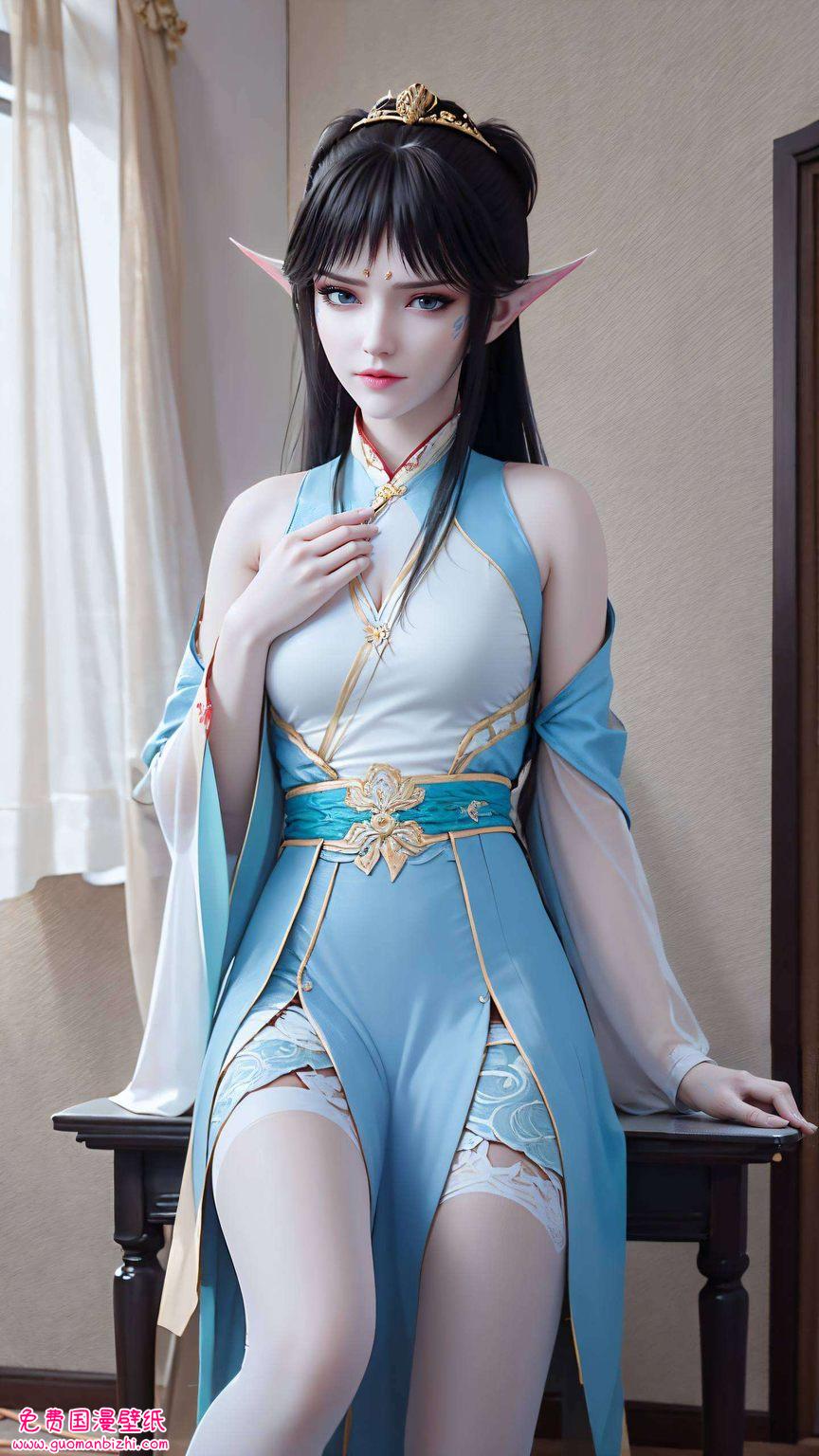每当凝视那国漫壁纸上的她她是《斗破苍穹》中的天妖凰族女神