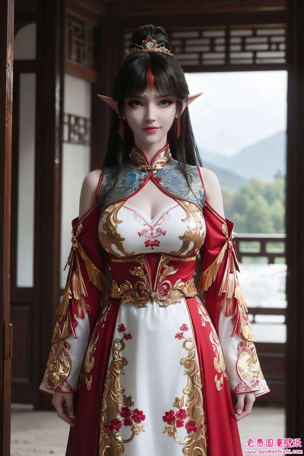 在这五彩斑斓的国漫世界中她的美丽与力量