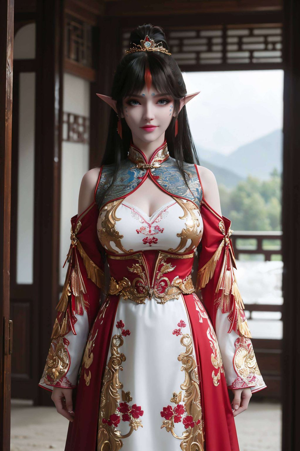 宛如画卷上走下来的仙子斗破苍穹中的天妖凰族女神