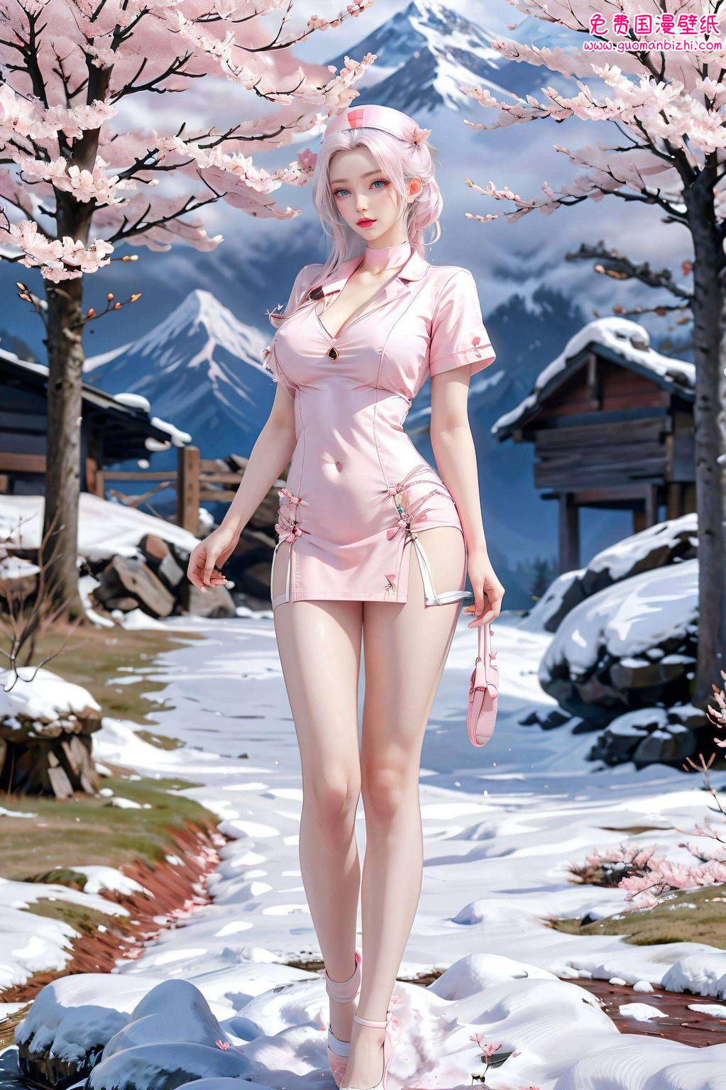 仿佛一抹不食人间烟火的仙气动漫美女的灵动与玄幻的神秘在她身上完美融合
