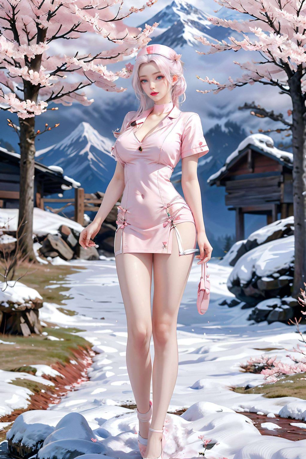 在韩月壁纸的柔和色调中她们的美