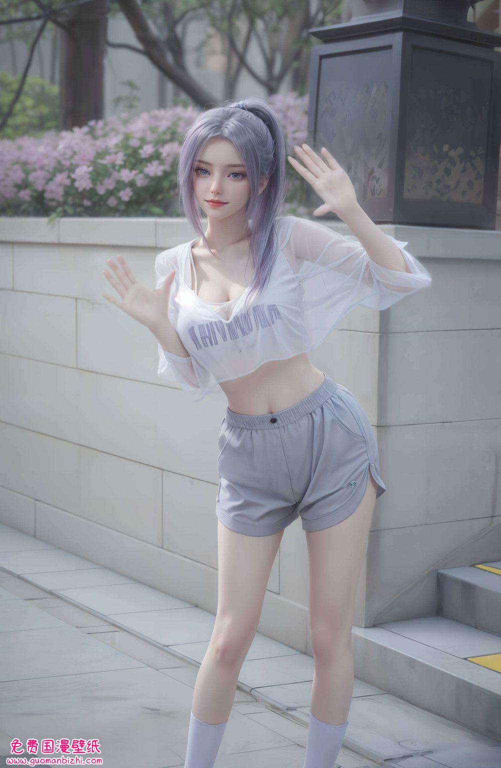 在炫彩壁纸的世界里她的每一次笔触