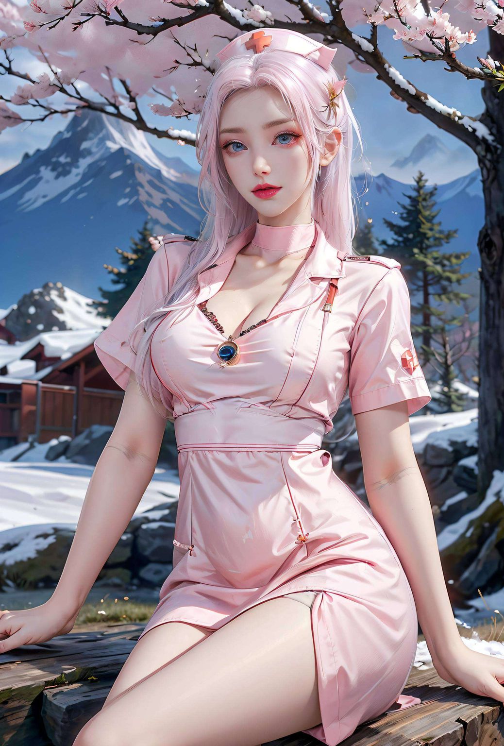 犹如玄幻世界走出的精灵一颦一笑间