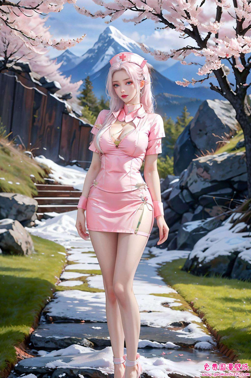 就像一个活泼的二次元精灵简直让人心动不已！韩月女神不仅美得让人窒息