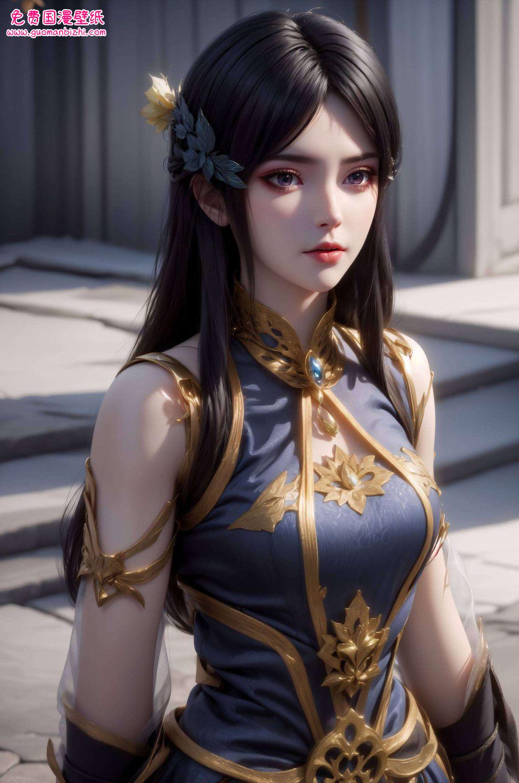 如同国漫女神的倩影国漫的韵味与斗破苍穹的玄幻色彩交织