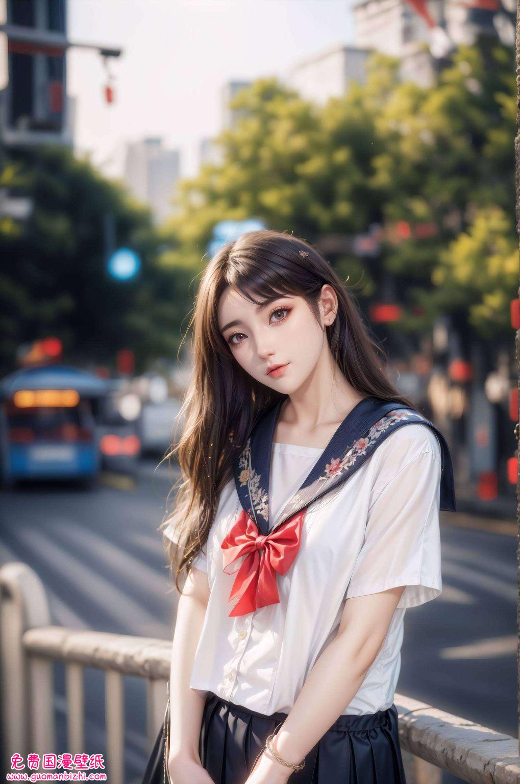 她的美在绚烂的1920x1080像素中