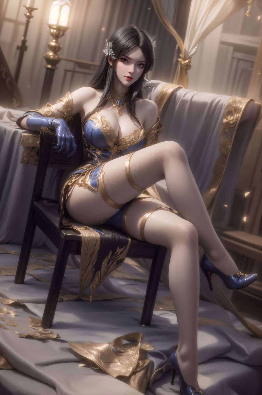 国漫女神柳菲化身炫彩壁纸噫