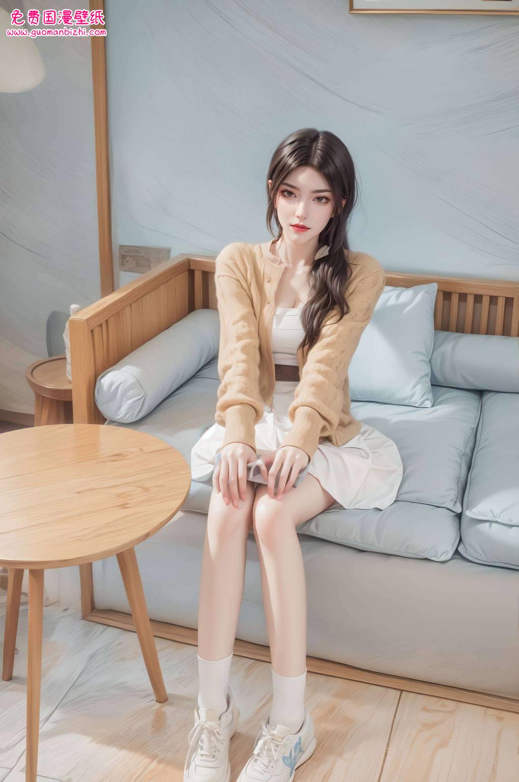 将斗破彩鳞的图像完美融入苹果桌面这款AI生成的壁纸