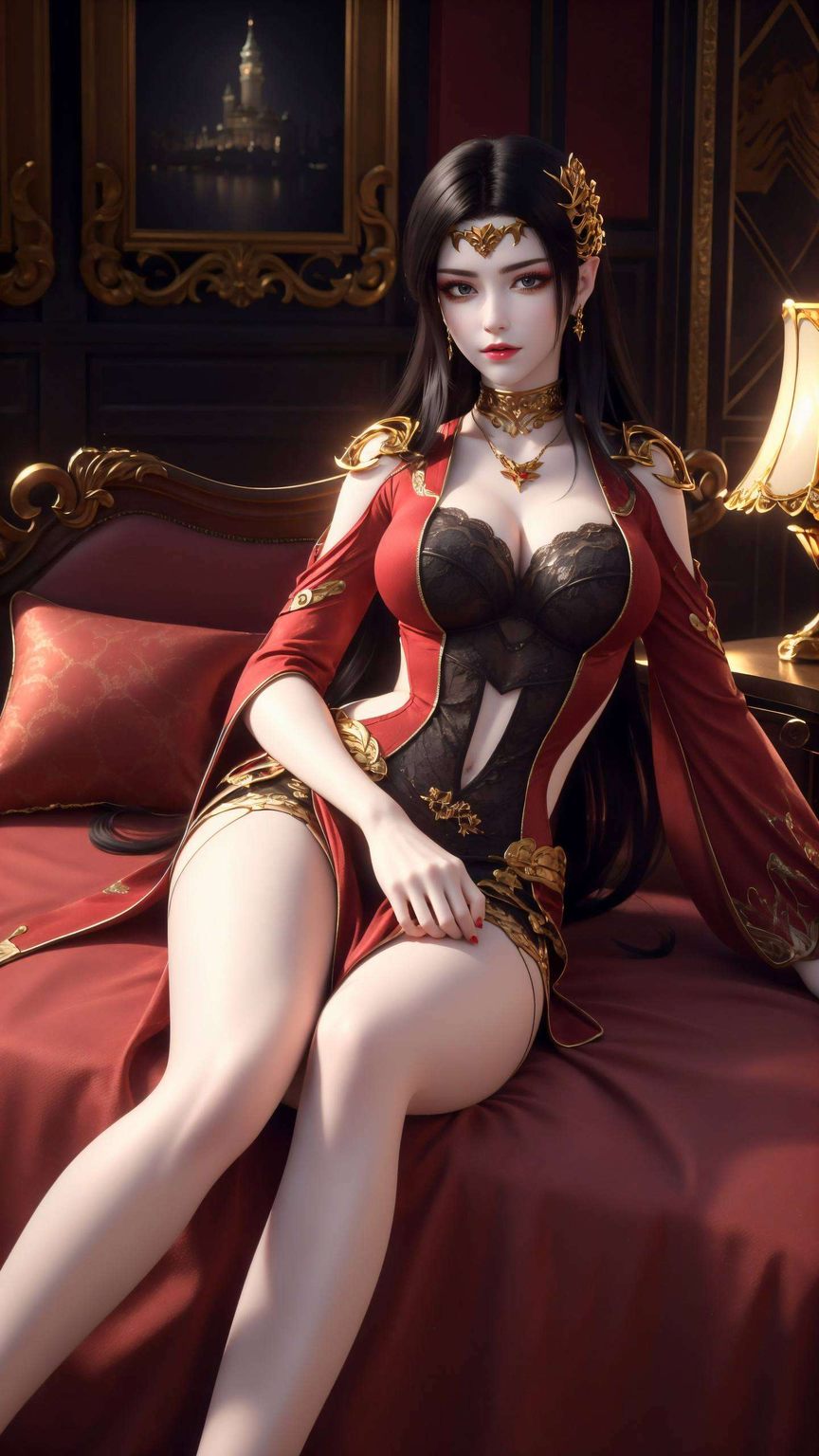 她的美貌仿佛在诉说着一段玄幻的传奇