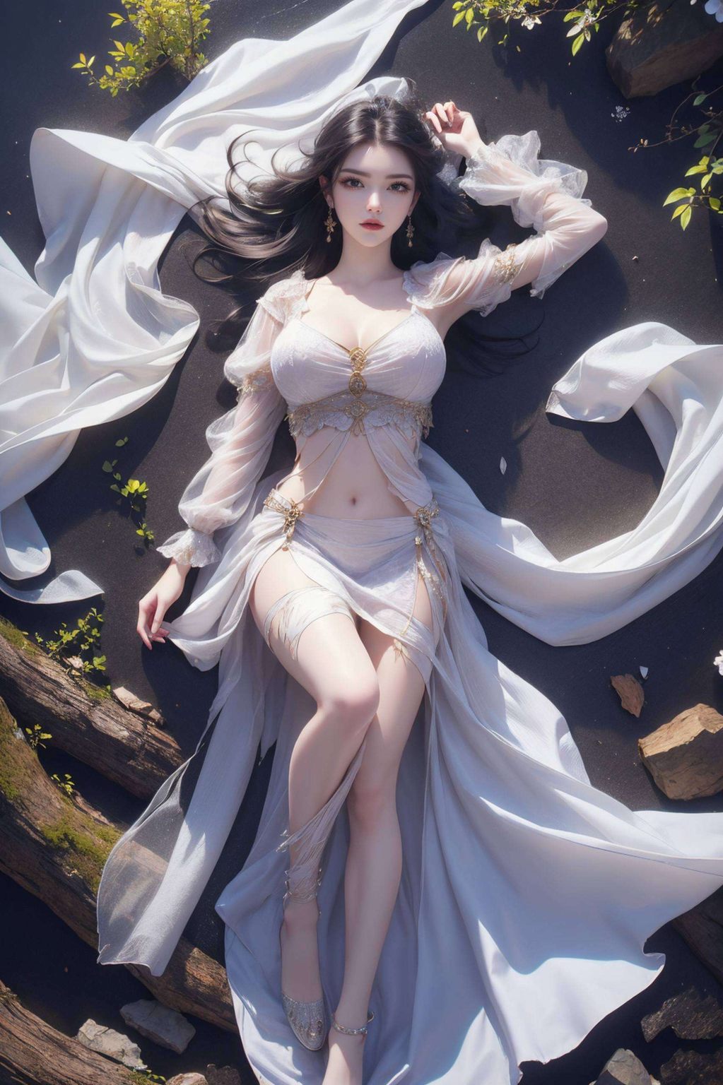美得令人窒息如蛇般妖娆的身姿缠绕着七彩吞天蟒