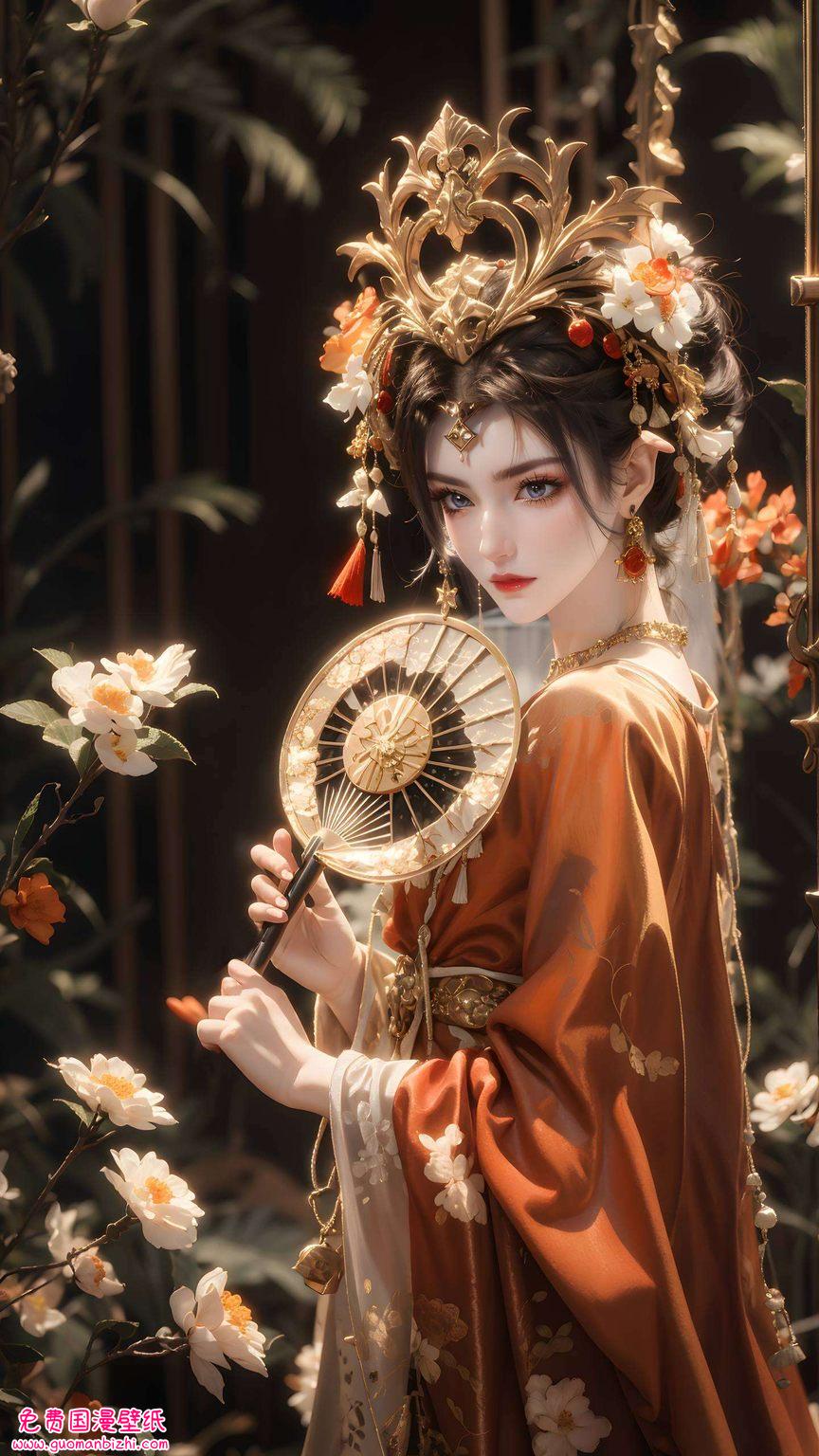 彩鳞壁纸与七彩吞天蟒相映成趣营造出一场视觉盛宴