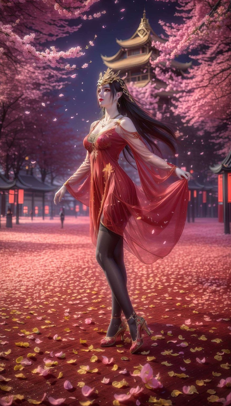 这幅国漫壁纸AI图例为你呈现一幅斗破苍穹的美杜莎横向壁纸