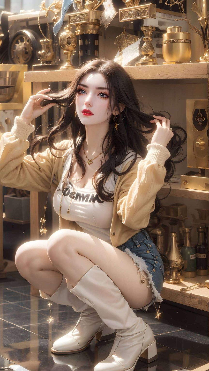 斗破苍穹中的美杜莎彩鳞闪烁着神秘的光芒