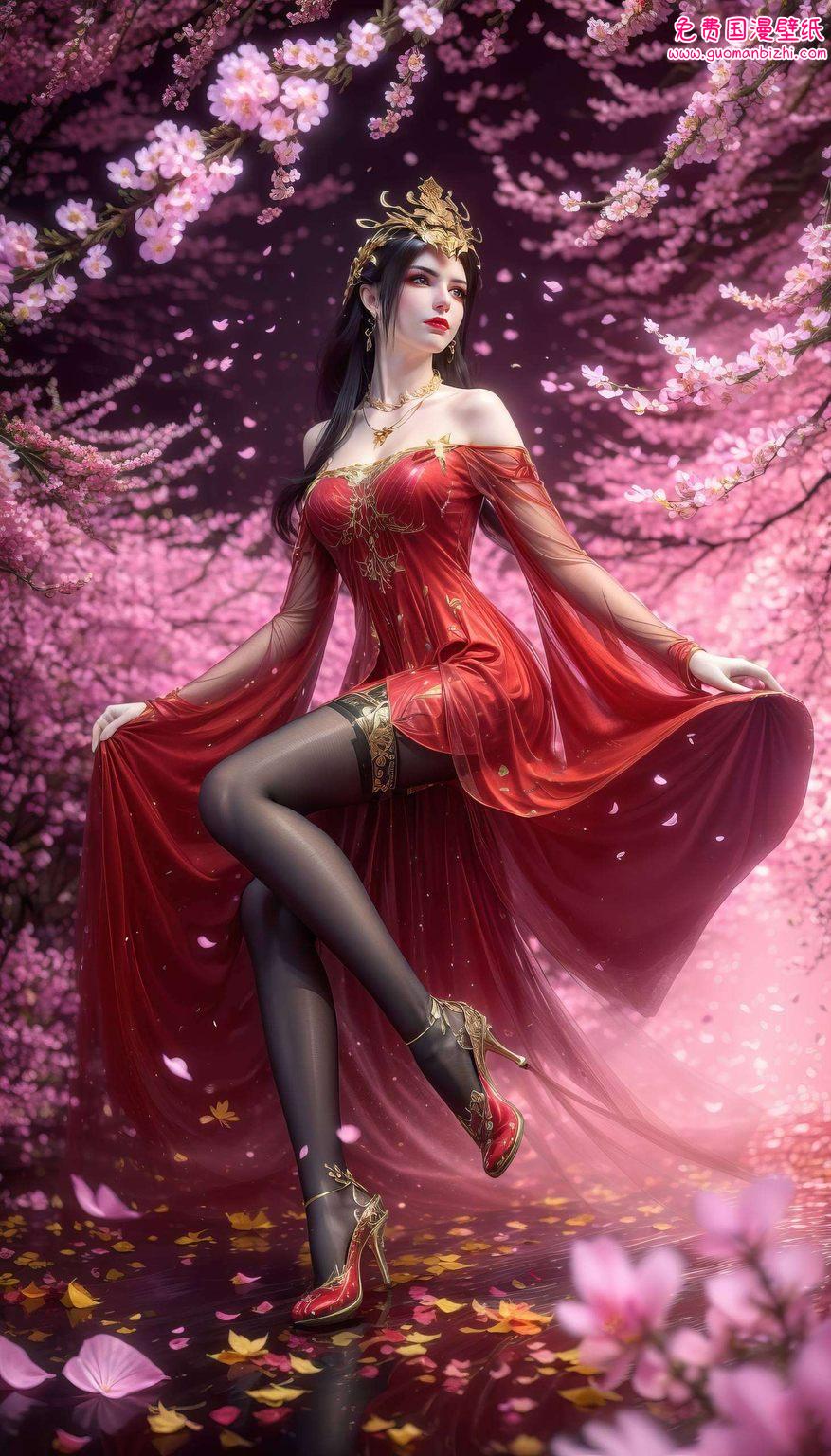 嘿谁说蛇女就不能成为桌面壁纸的梦幻主角？瞧瞧这吞天蟒的七彩斑斓