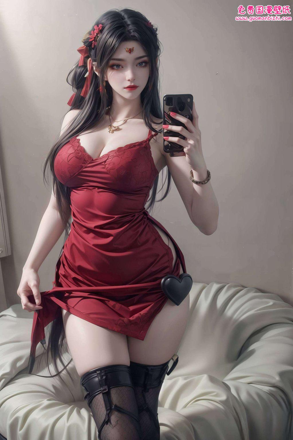 壁纸里的她更是光彩夺目化身成美女后