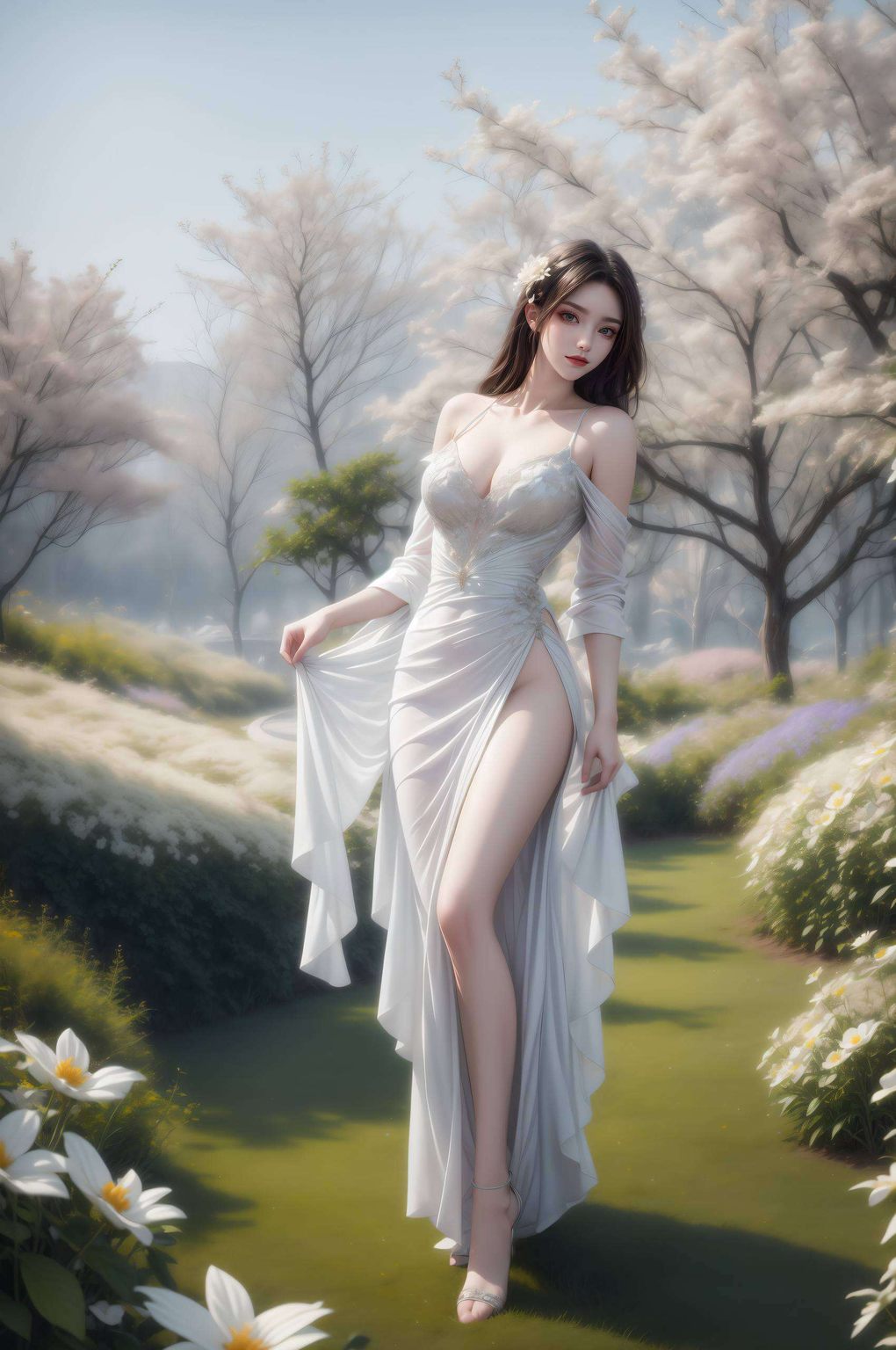 美杜莎孕妇的神秘身影与七彩吞天蟒的斑斓纹理交织