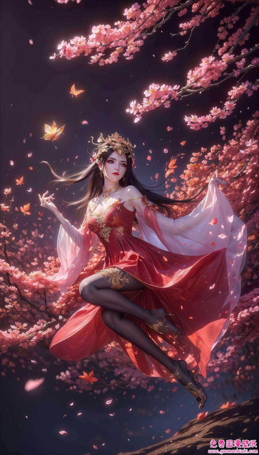 蛇鳞闪耀七彩光芒在这绚烂的国漫壁纸集合中