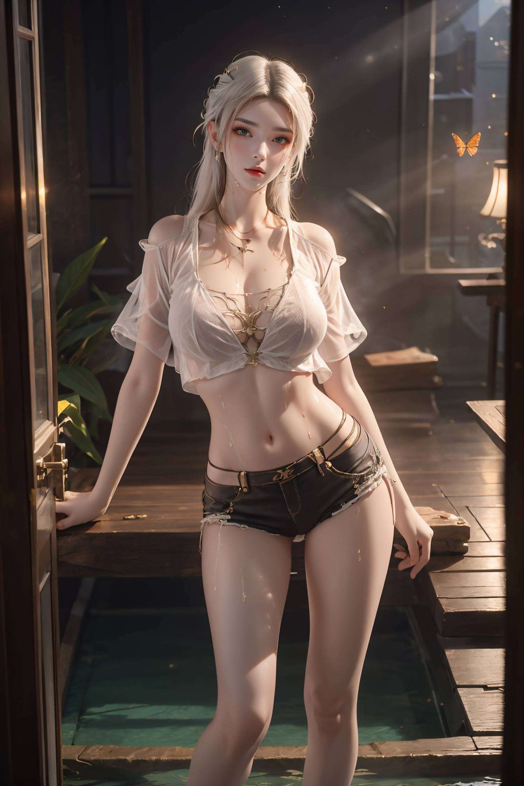 美杜莎的冷艳与彩鳞的灵动相映成趣在绚丽的光影交织中