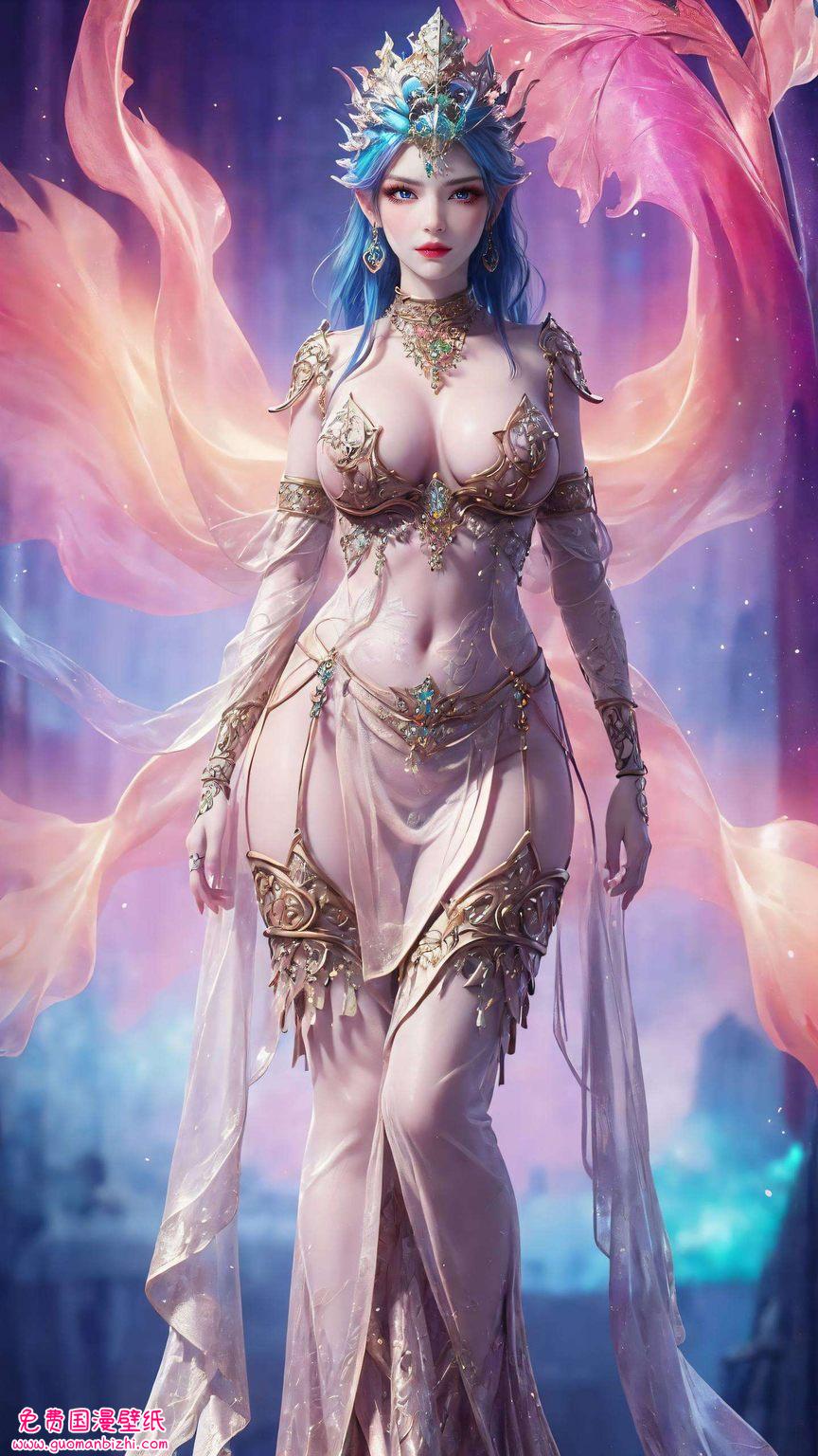 让玄幻世界的美女陪伴你的日常吧！还藏着彩鳞壁纸里的秘密