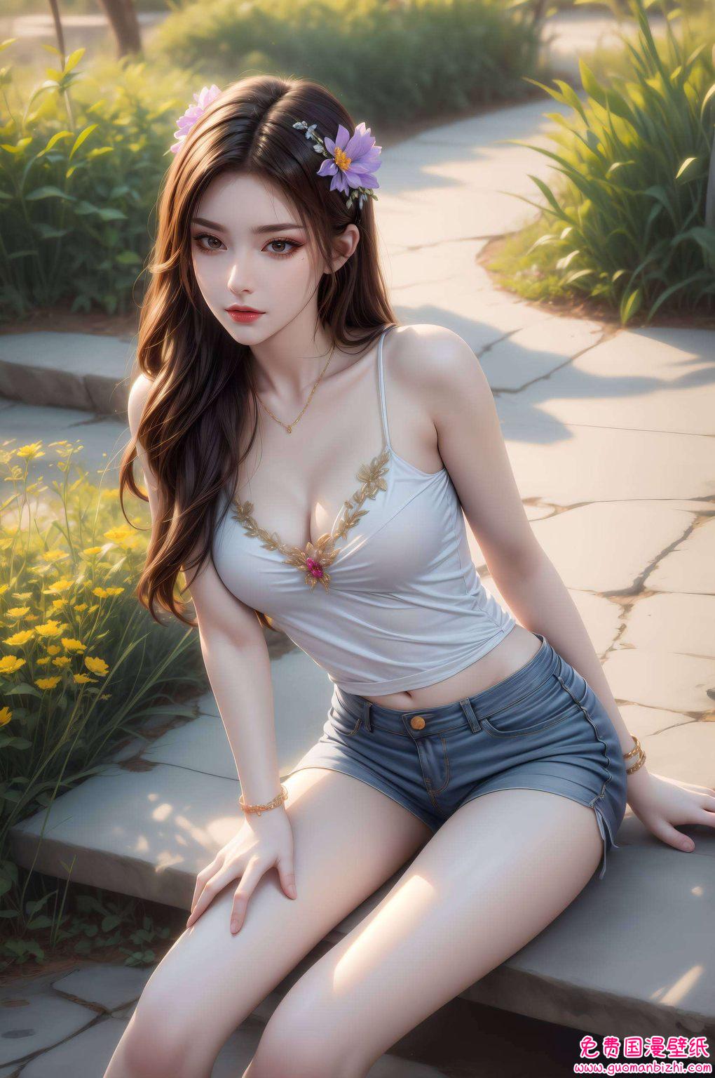 嘿壁纸上的她