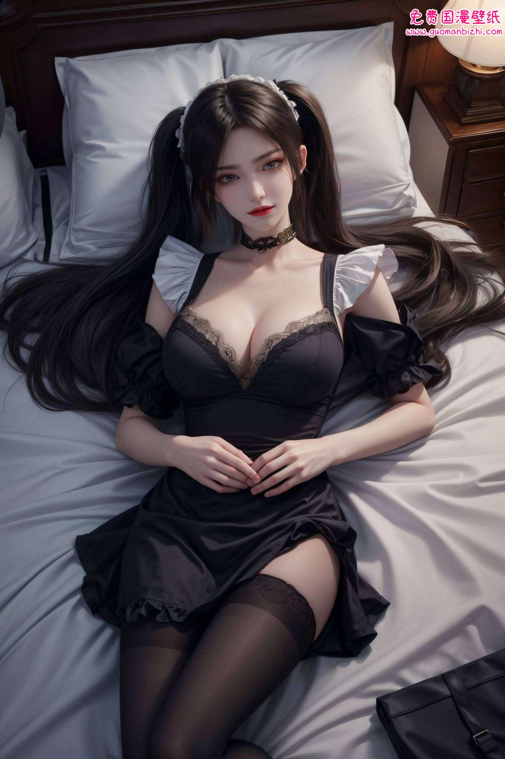 壁纸上的她仿佛要从屏幕中跃出她的眼神深邃