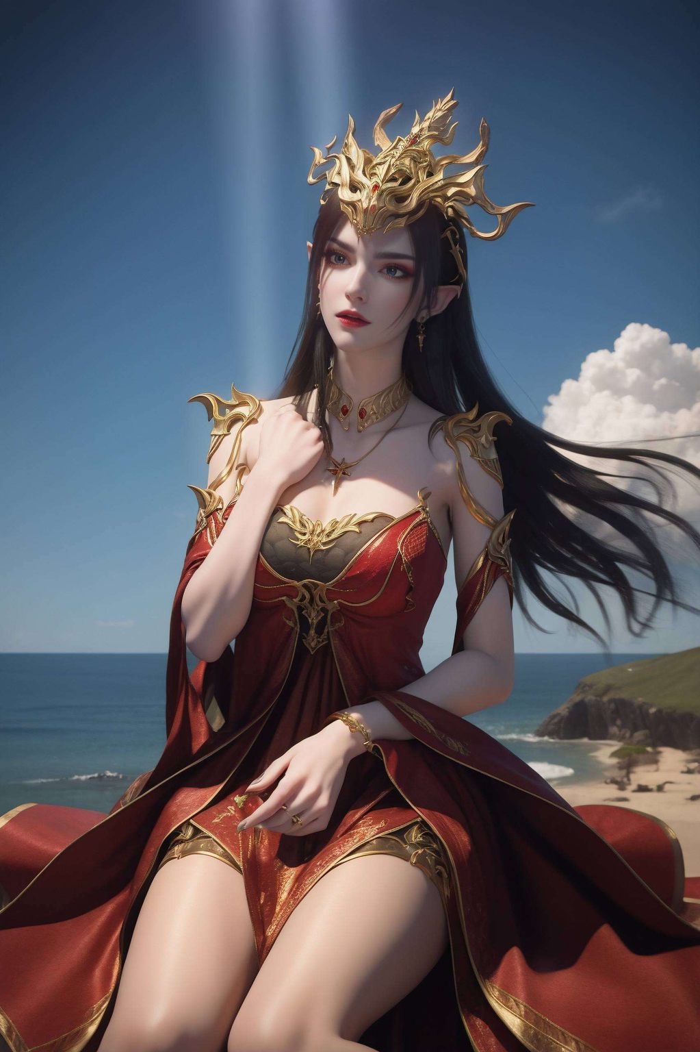 美杜莎冷艳动人斗破苍穹里的美杜莎