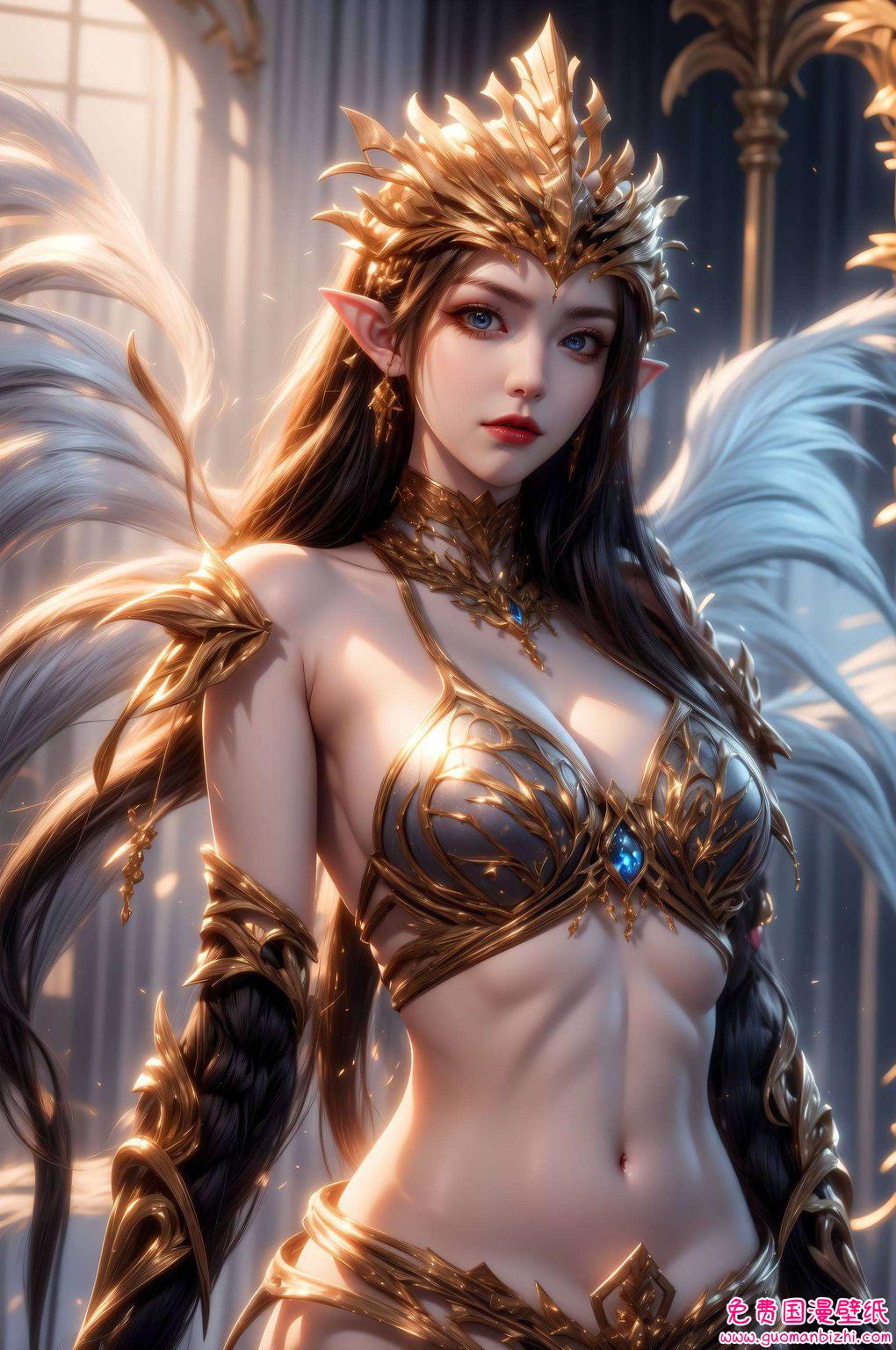 美杜莎Queen的眼神如同冷冽的蛇瞳她的身姿
