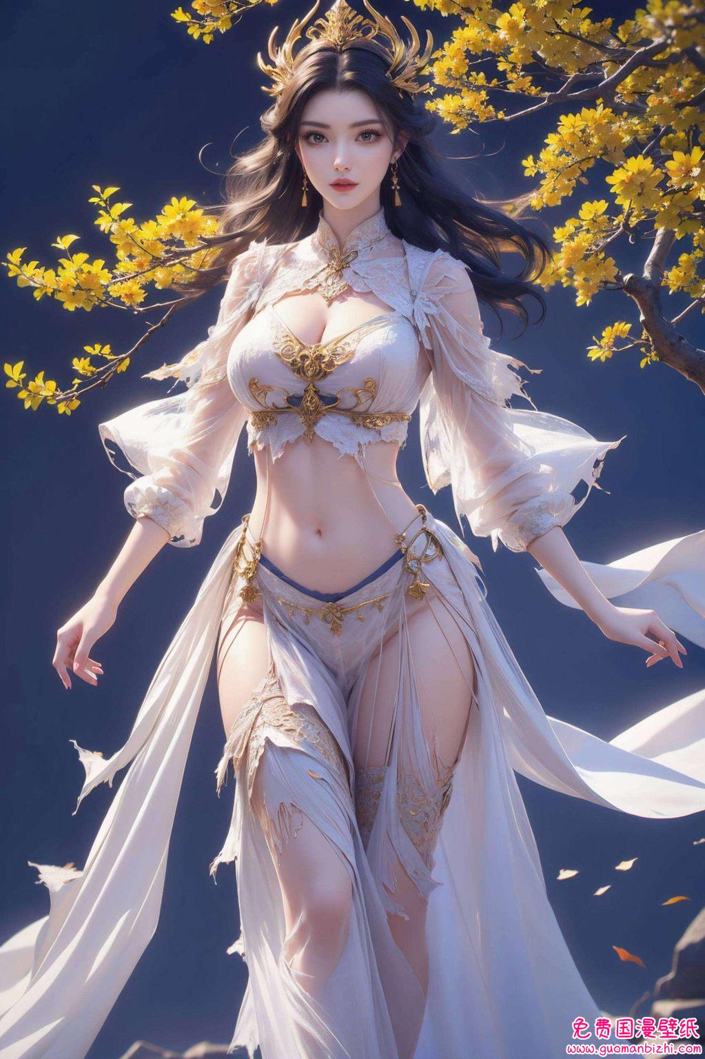 她身着泳装又不失那份霸气