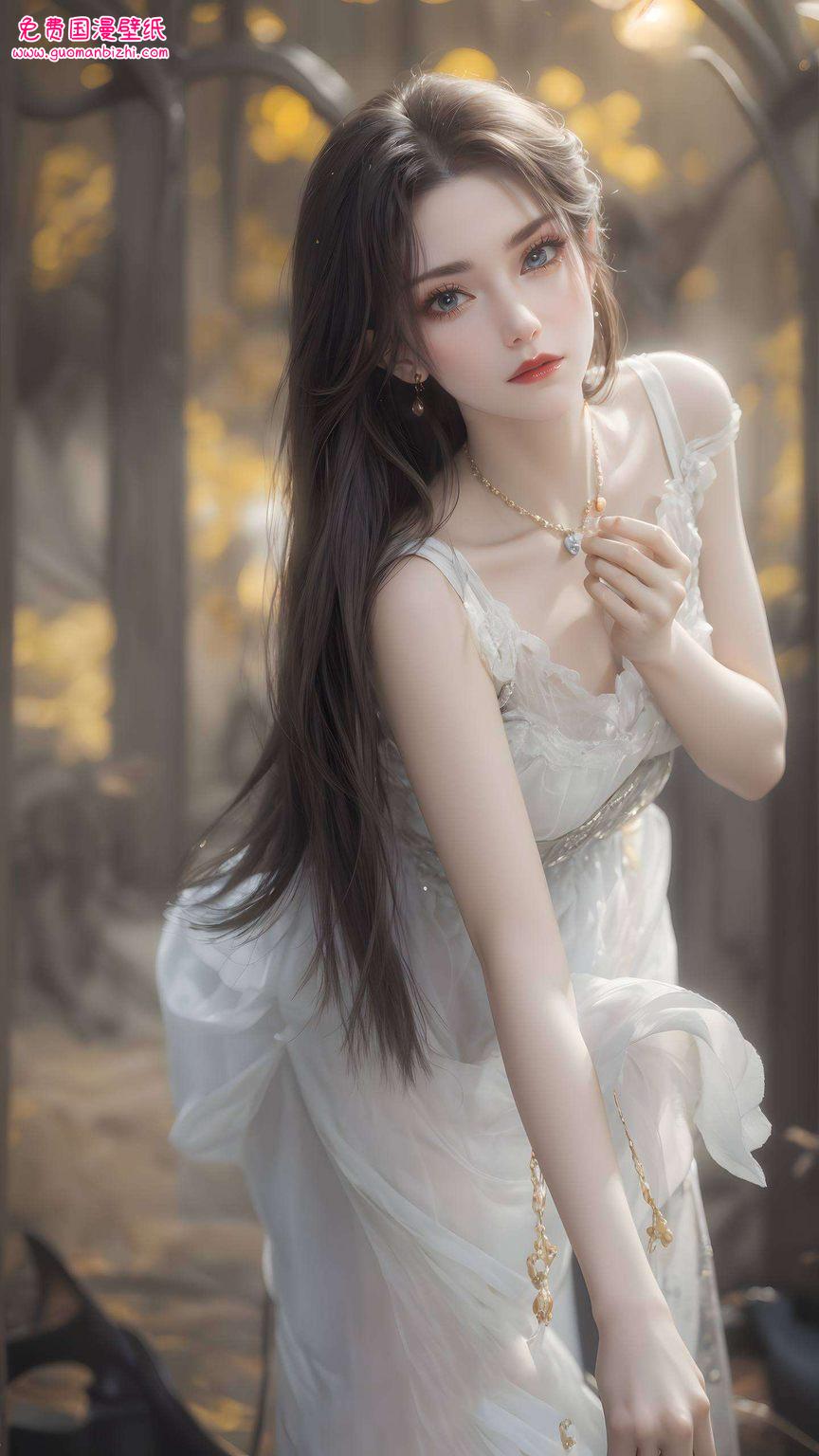 身披七彩鳞甲她的眼神深邃