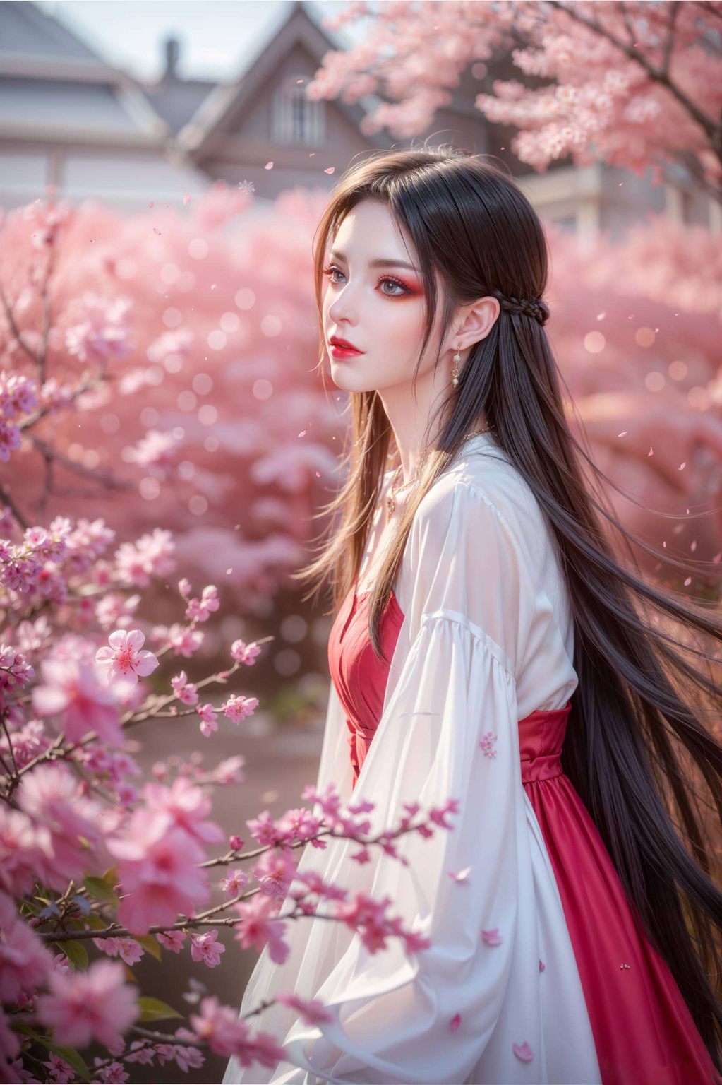 在这片极简的壁纸空间里她的彩鳞在光线下流转着迷人的光彩