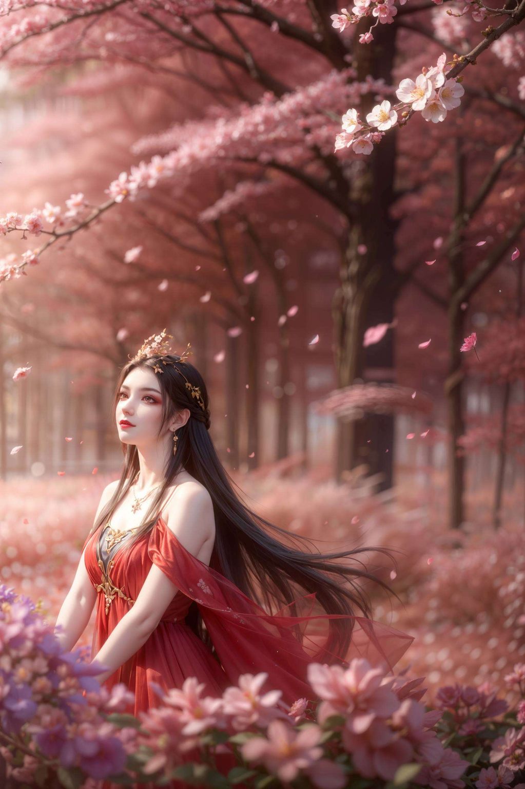 她的蛇发飘逸彩鳞壁纸上的她仿佛能从画面中破壁而出