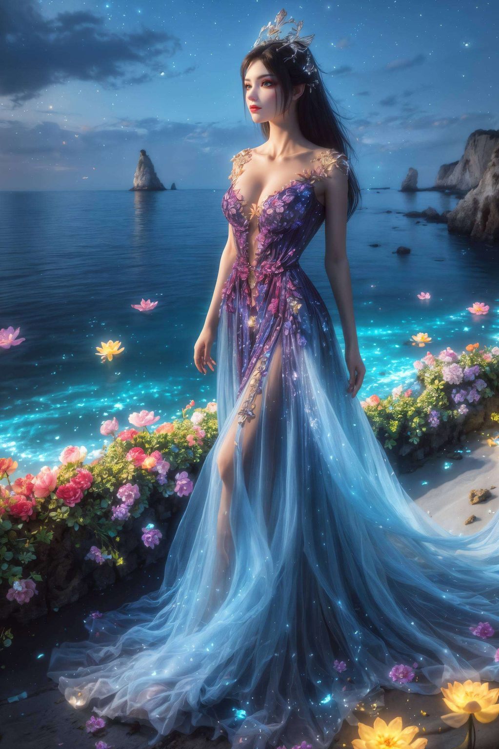 宛如梦幻中的蛇女简直让人移不开视线!还有彩鳞壁纸