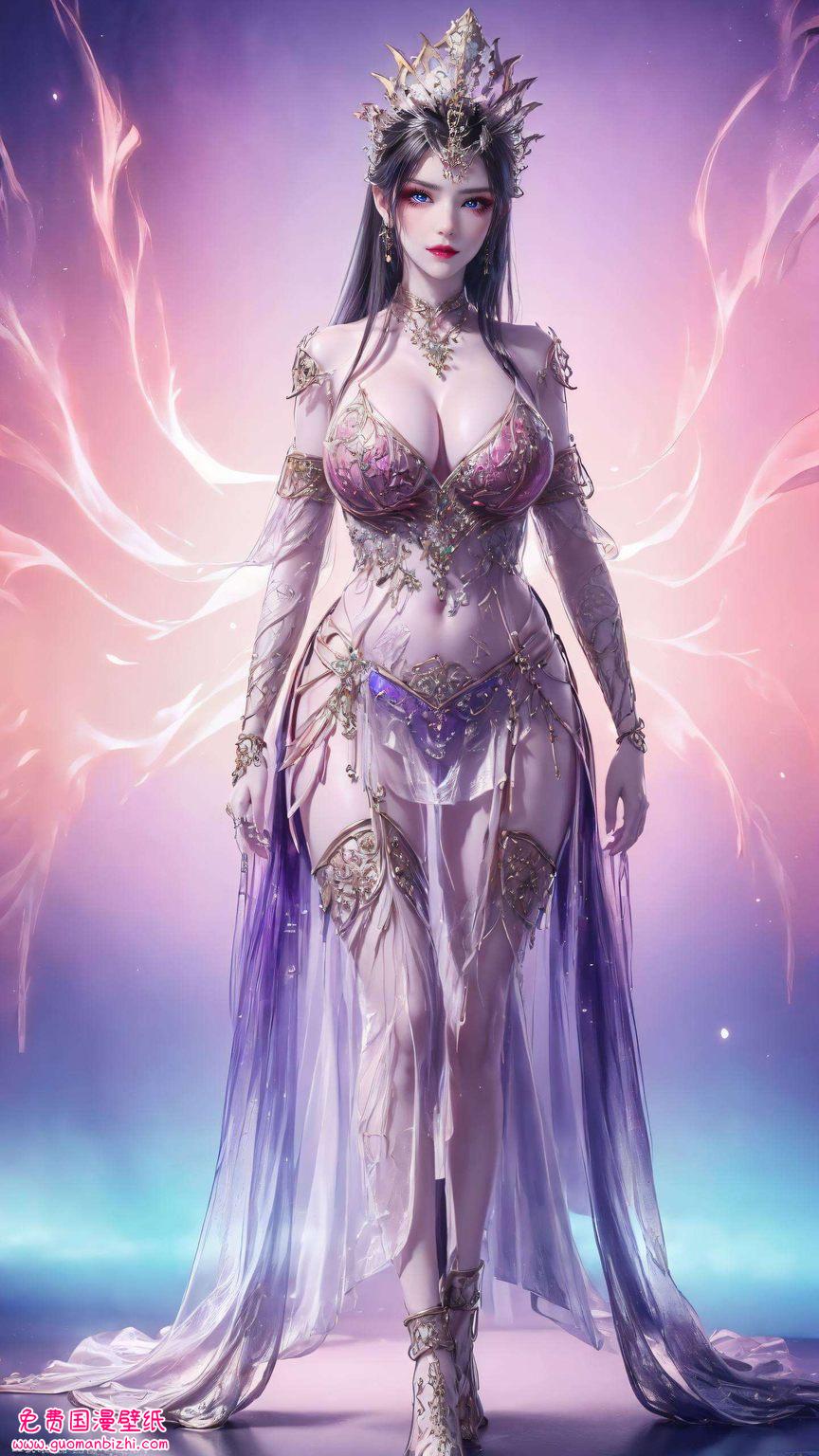 嘿嘿七彩吞天蟒的华丽与她相得益彰