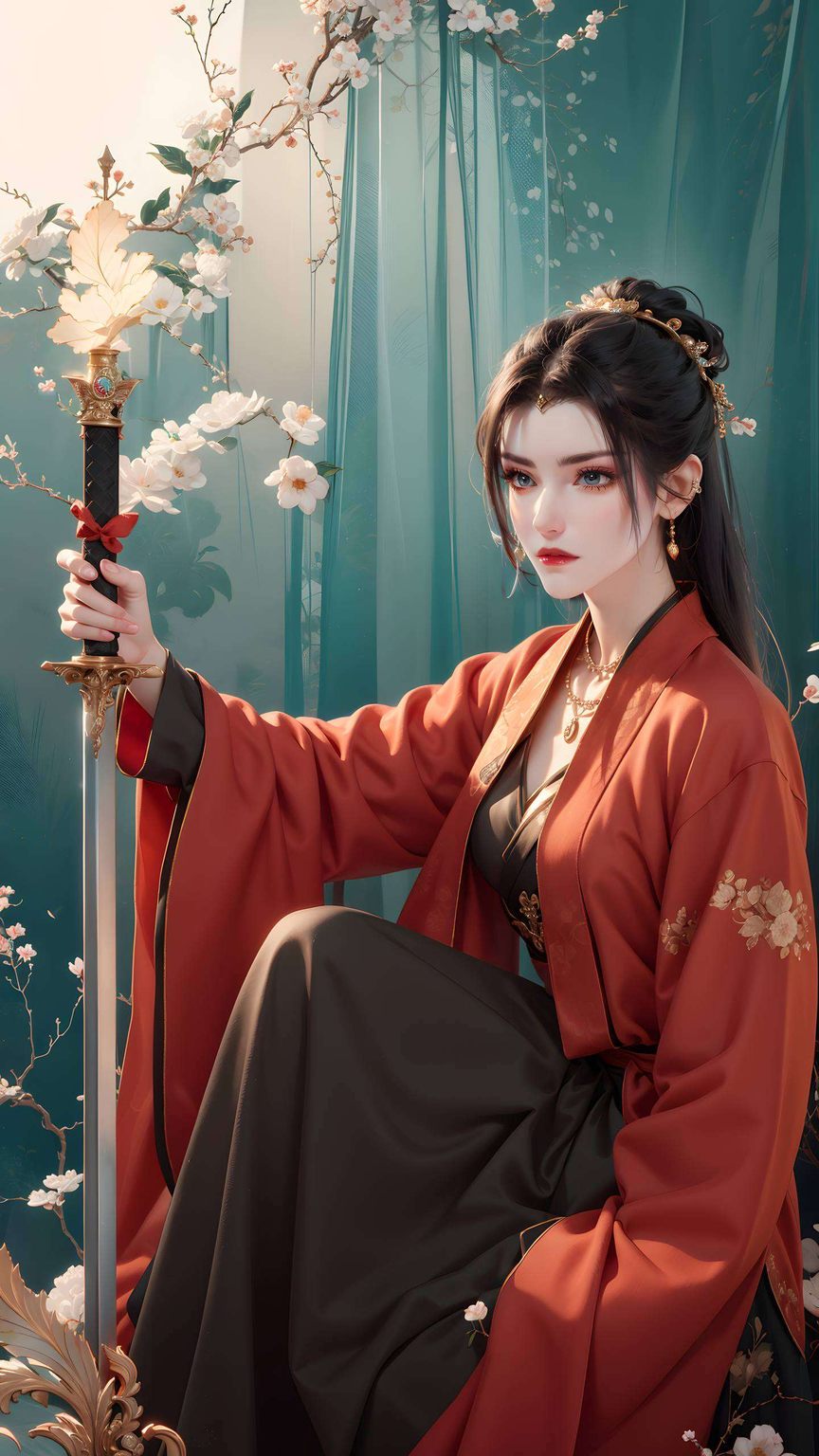 动漫美女壁纸彩鳞、七彩吞天蟒