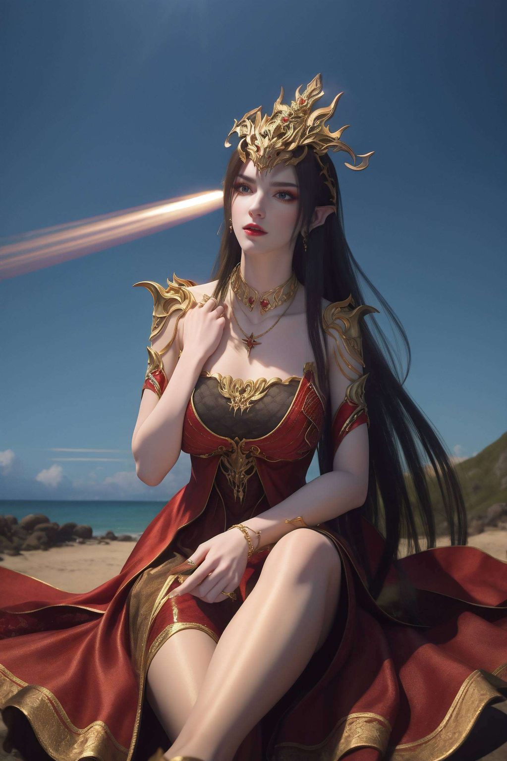 引人沉浸她的眼神