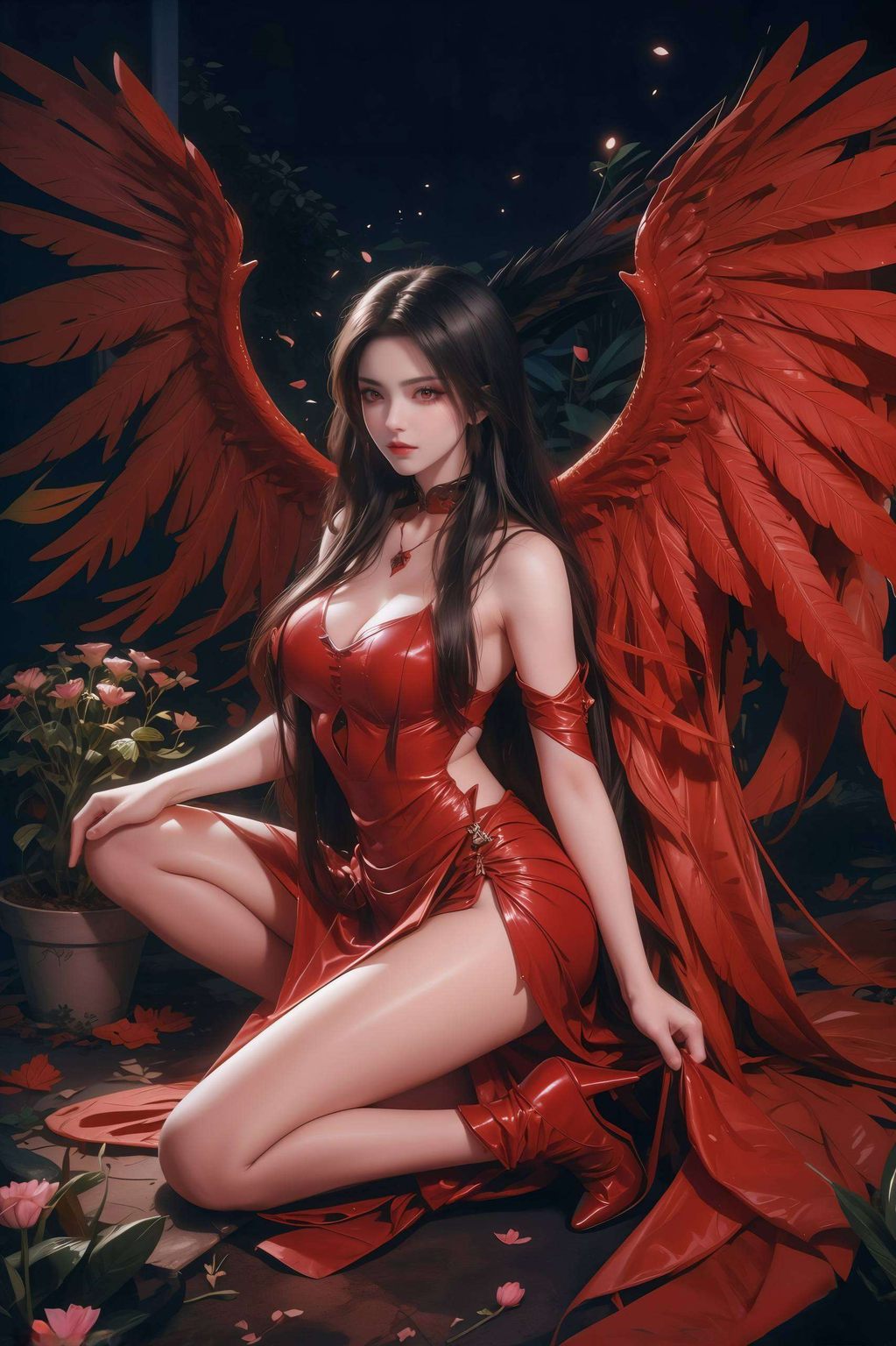 如蛇女般神秘让手机屏幕化作了奇幻的画卷