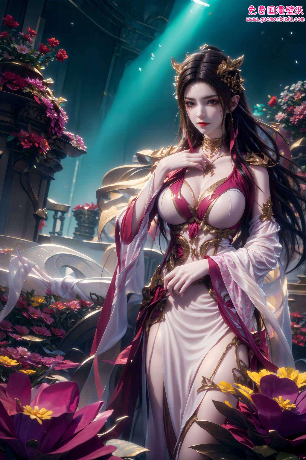 美杜莎女王以其冷艳高贵、神秘莫测的气质而那一抹彩鳞壁纸