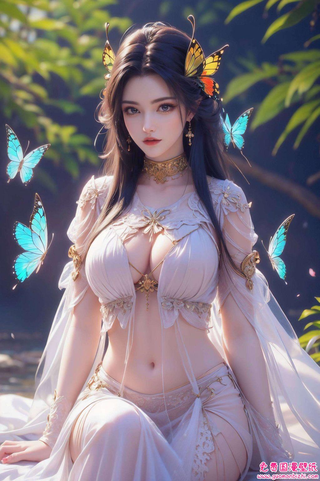 她身披彩衣仿佛藏着无尽的玄幻故事