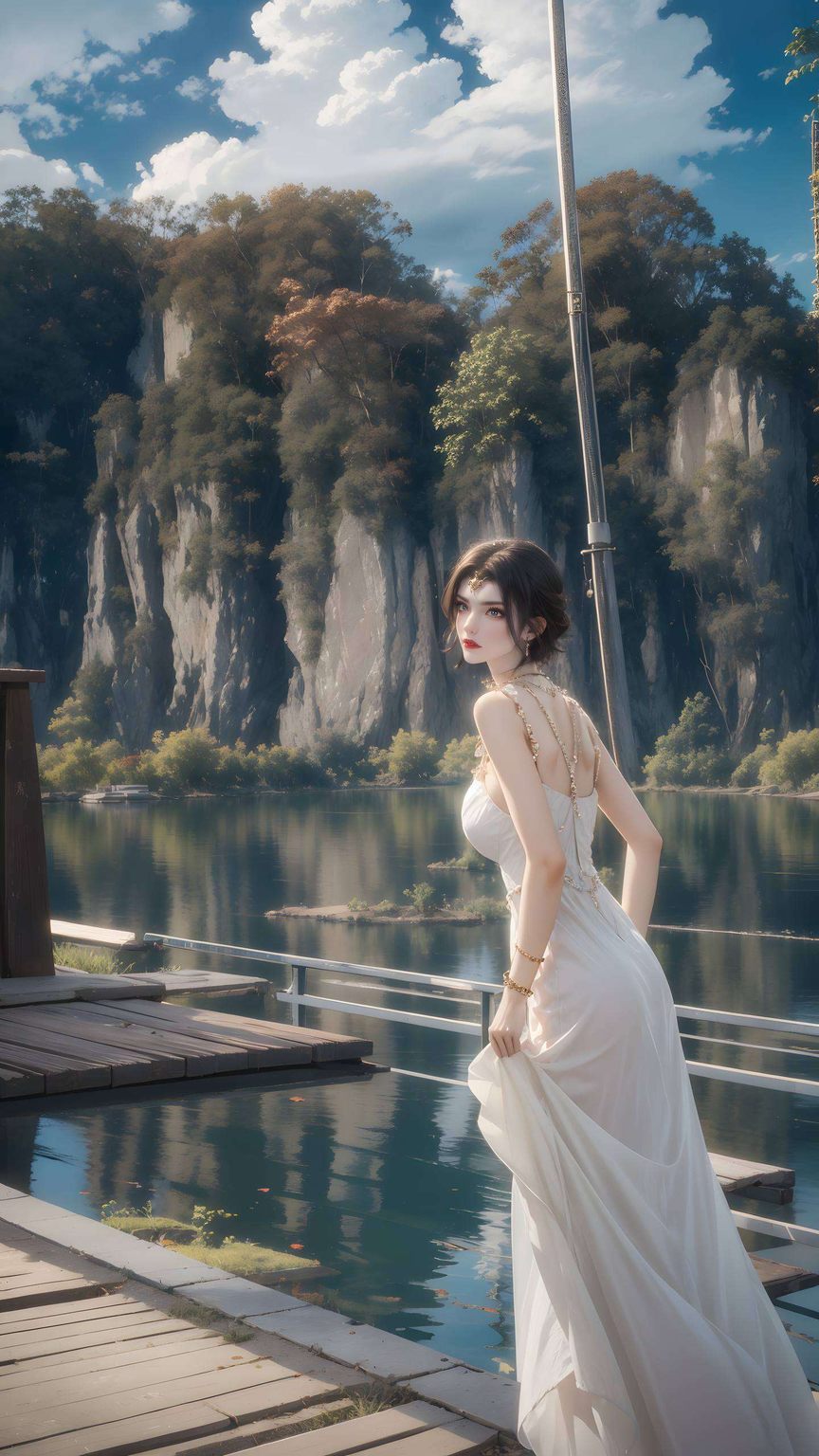 她的眼神如同深邃的星河美杜莎以其独特的美艳与力量