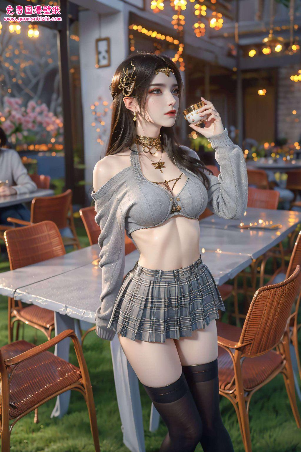 在安卓手机的壁纸世界里她的眼神深邃如夜空