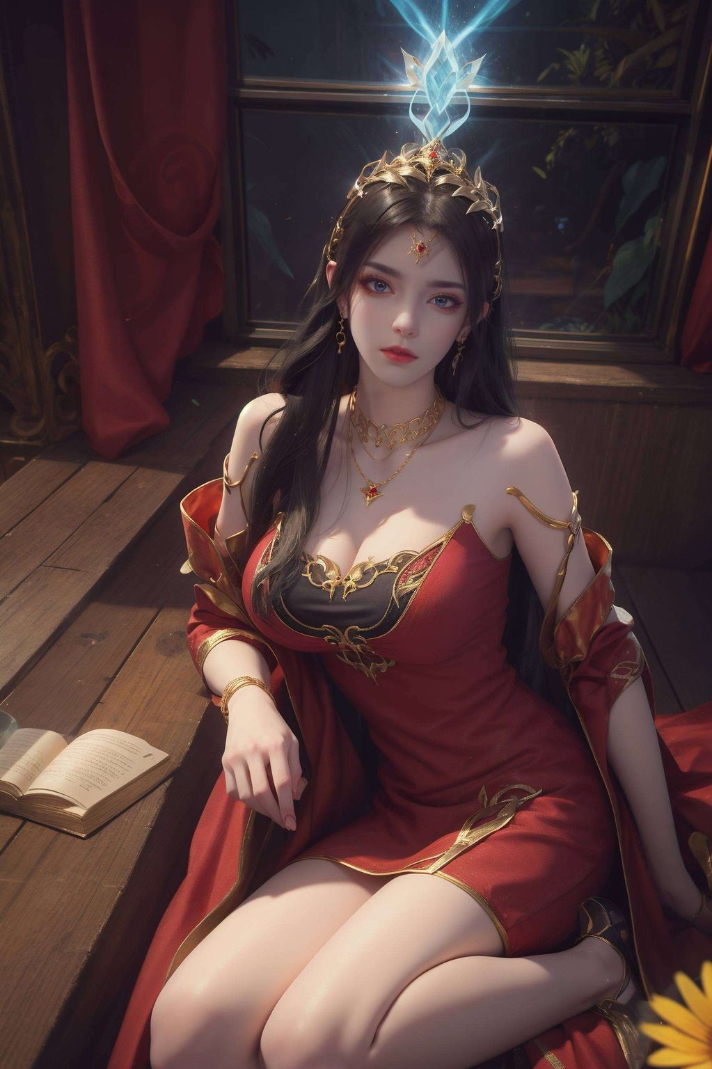 美杜莎 queen 的眼神如同深邃的星空而当七彩吞天蟒与她相伴