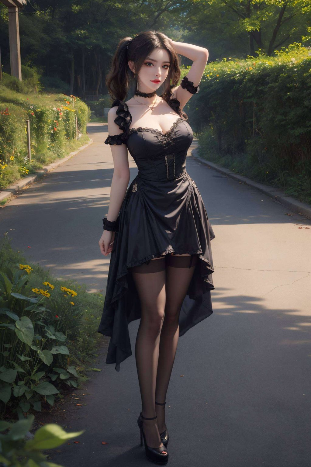 国漫女神的魅力正脸凝视着每一个经过的旅者