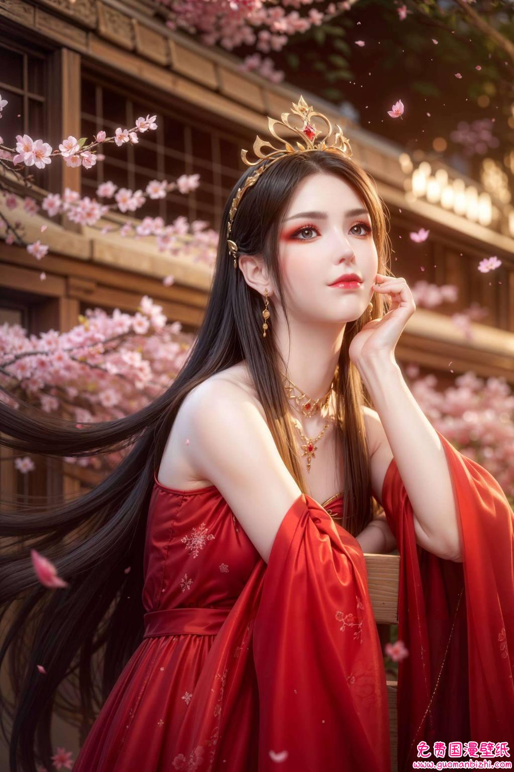 双腿壁纸上的每一次凝视她的每一个眼神都充满了玄幻世界的独特魅力