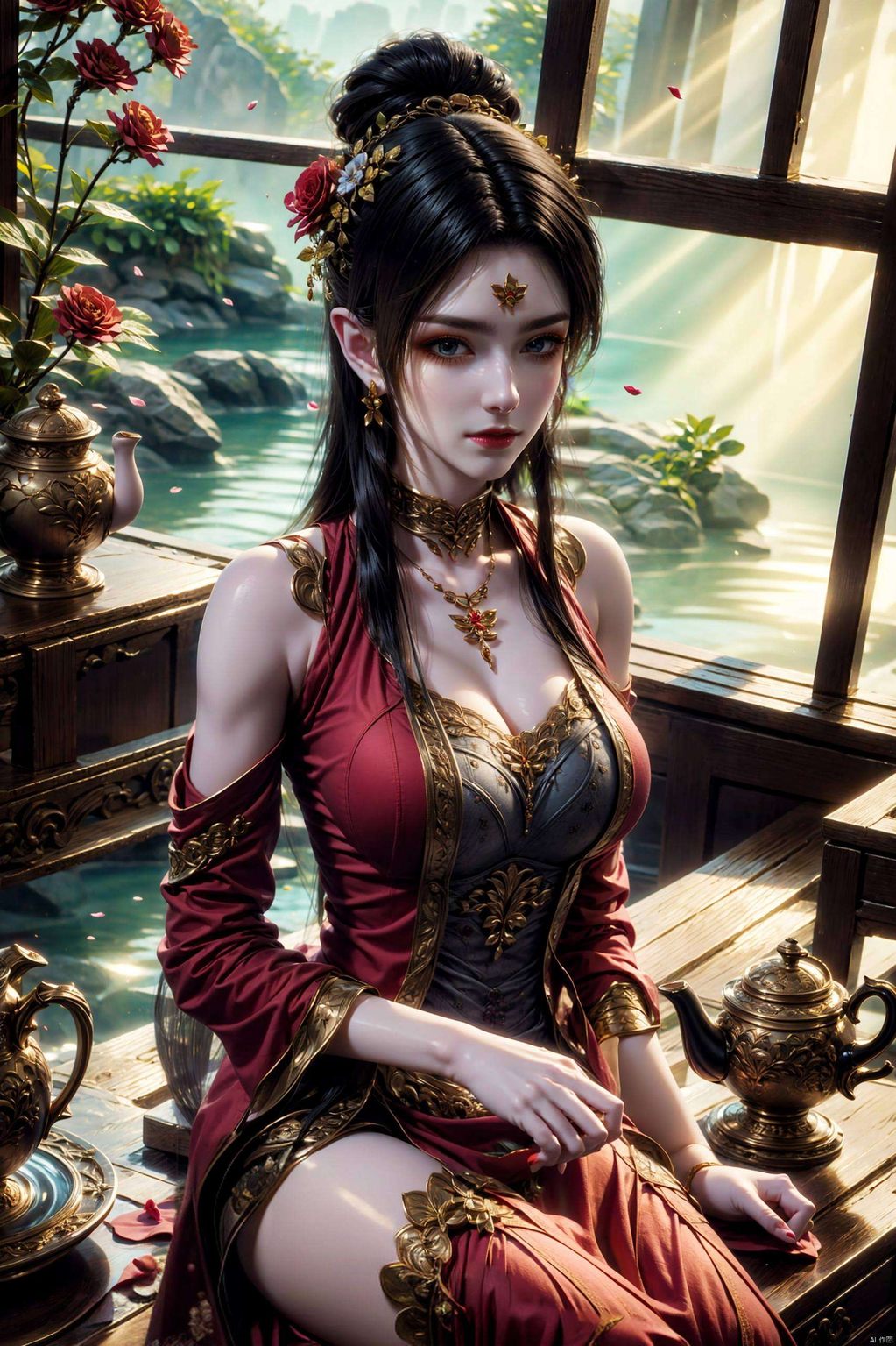 这款超清全屏壁纸她的眼神深邃如渊