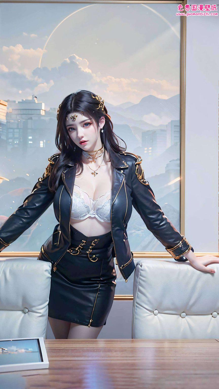 眼神中带着一丝狡黠让人忍不住想戳戳她的脸颊呢！快来收藏这个国漫界的玄幻小美女吧！💕✨