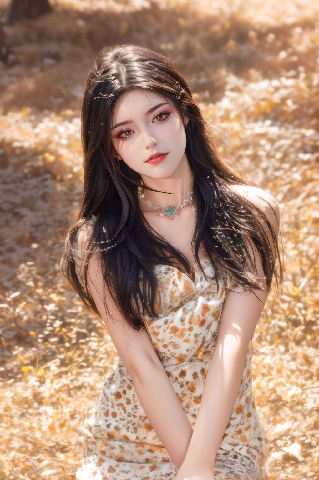 她的眼神深邃如夜美杜莎以其独特的冷艳气质和七彩吞天蟒的神秘力量