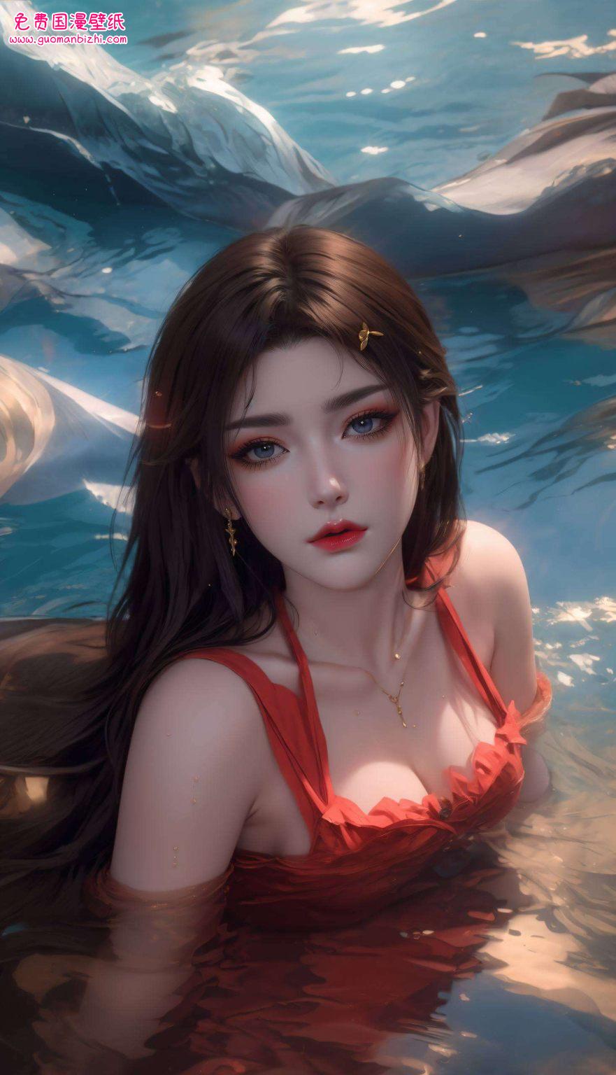 每一款都是国漫女神的代表是不是让你心跳加速了呢？彩鳞壁纸、七彩吞天蟒壁纸