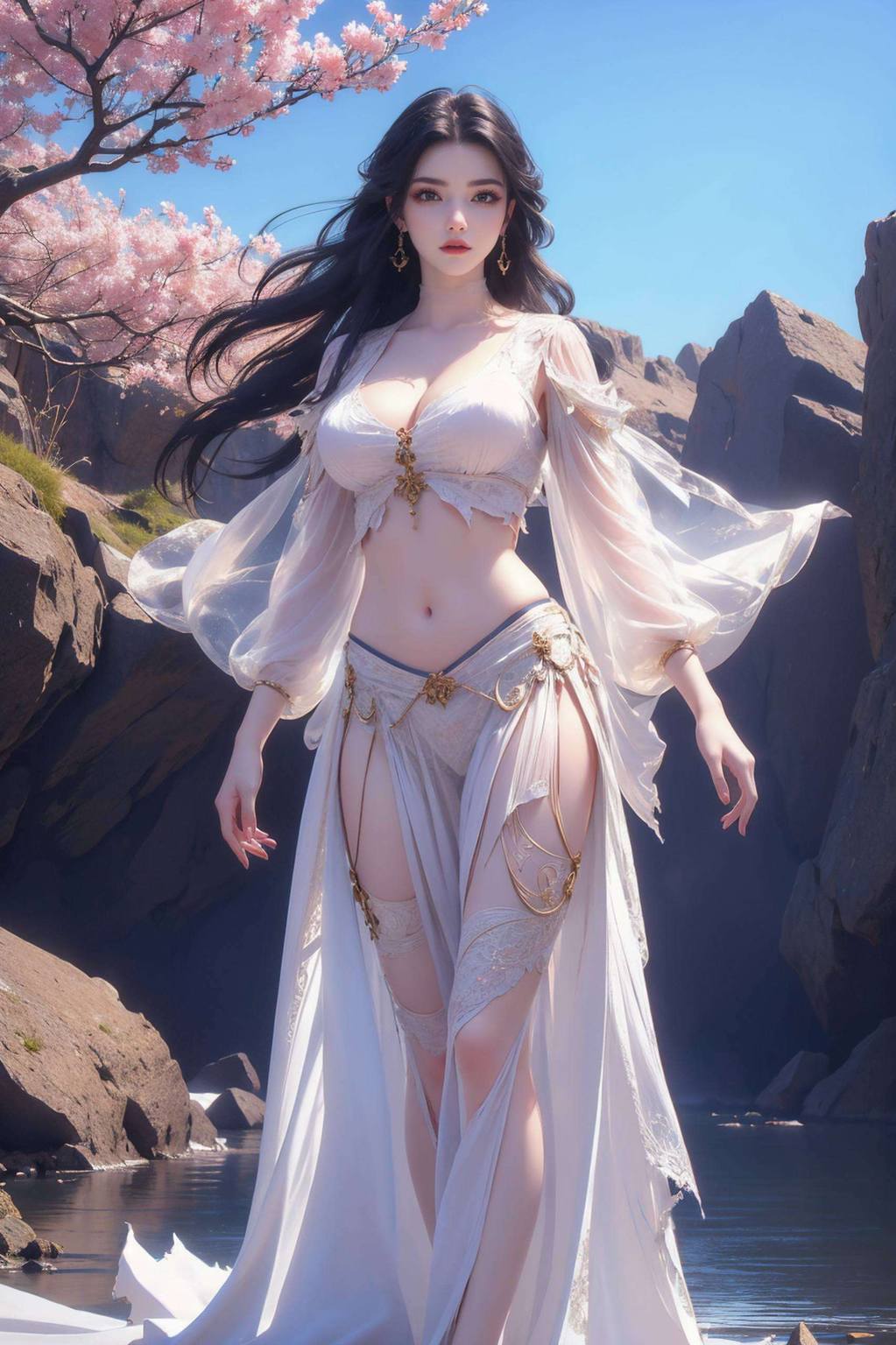她的身影如同一抹七彩吞天蟒的斑斓那位《斗破苍穹》中的神秘蛇女