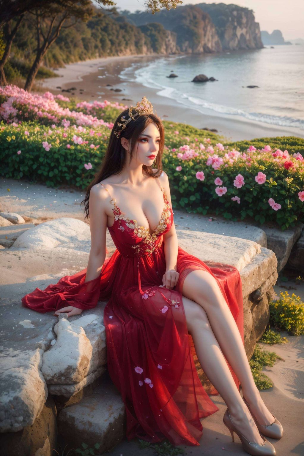 每一条彩鳞都闪烁着神秘的玄幻光彩她的美不仅仅是外表