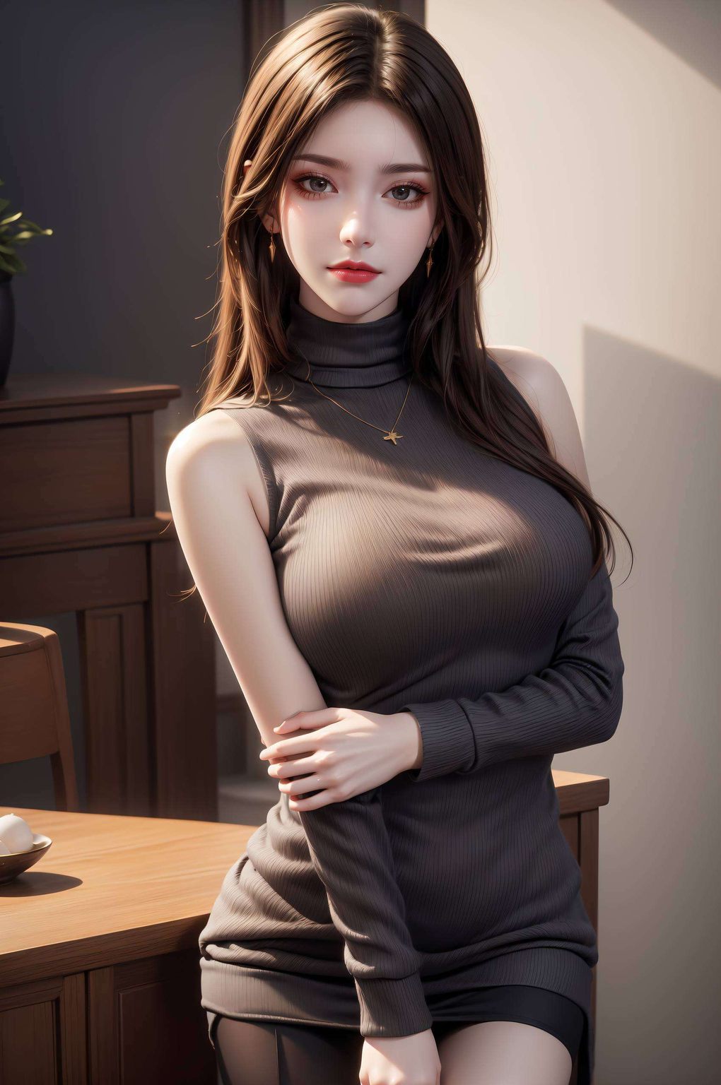 她的美是我桌面上的永恒风景